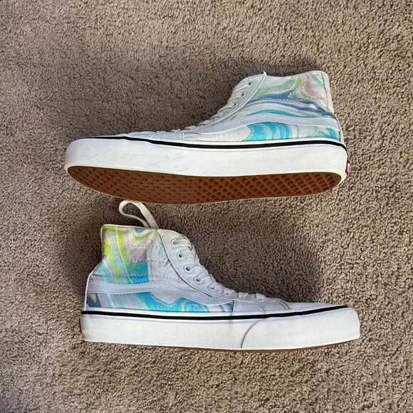 Vans SK8 Hi 138 Decon Resin Swirl/Marshmallow Skate Shoes Mens 9 Womens 10.5 - Picture 3 of 9
